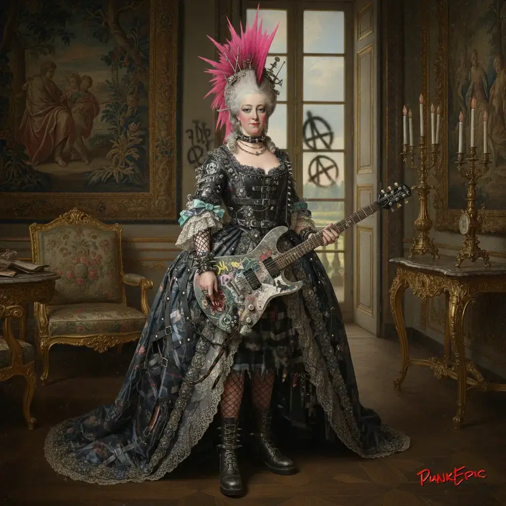 Marie Antoinette Punkisée - IA