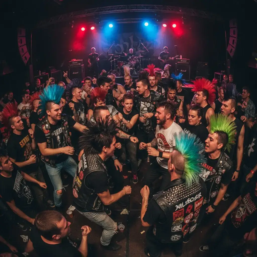 Mouvement PUNK Scene De Pogo - IA