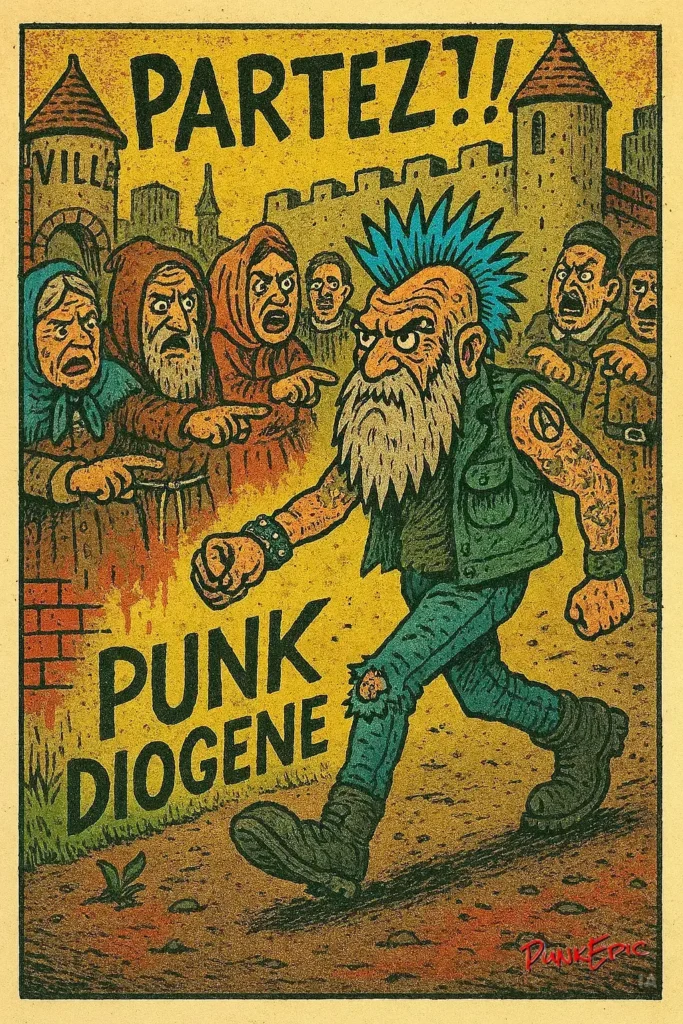 Diogene Est Expulse De La Ville Par Les Siens 1