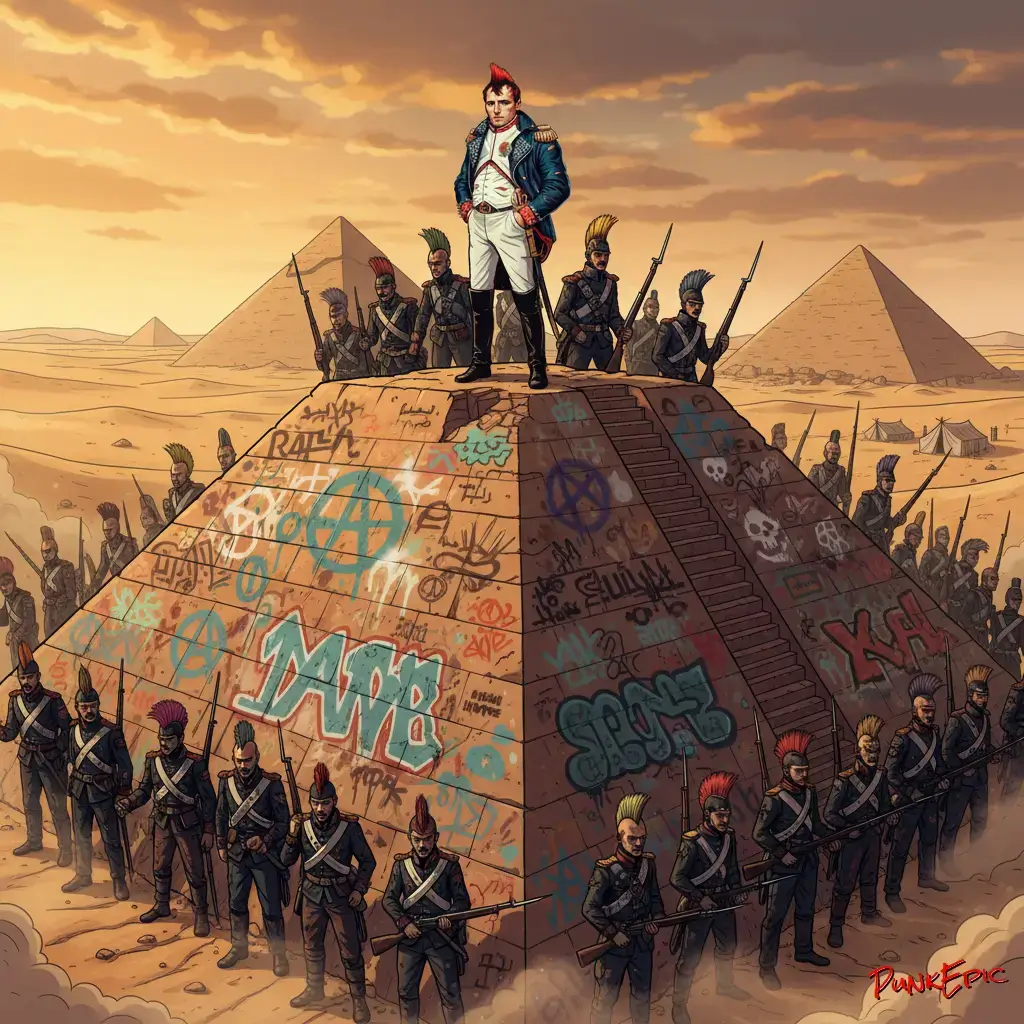  Napoleon Sur Une Pyramide - IA